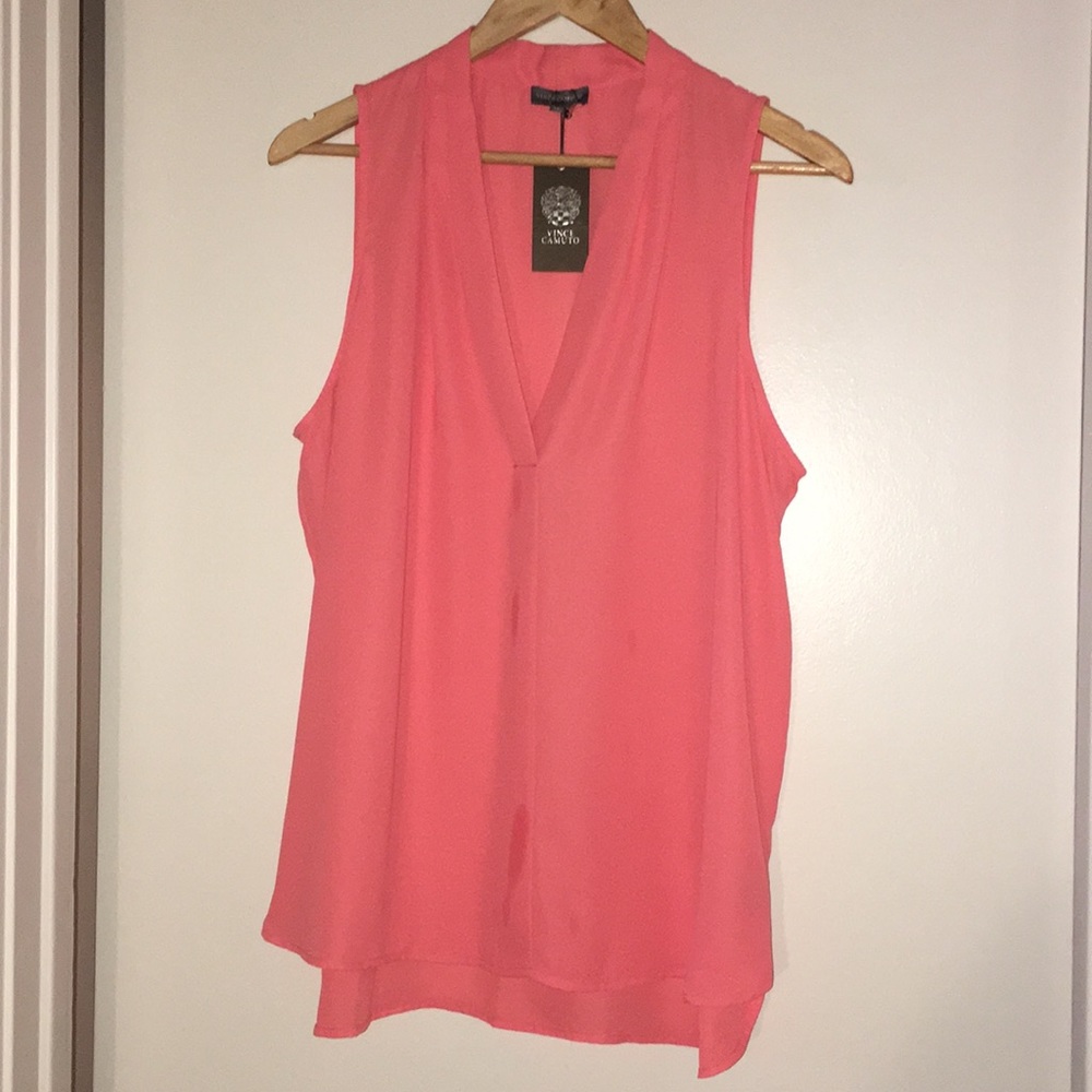 Vince Camino coral tank top blouse
